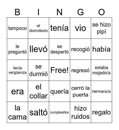 BBQUP Chapters 1-4 Bingo Card