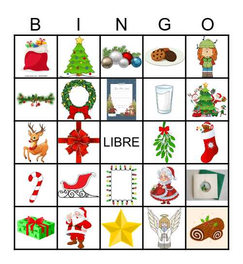 Noel Bingo Card