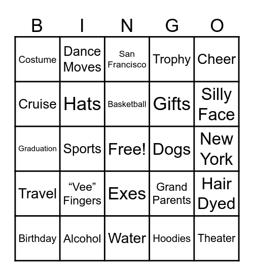 PHOTO BOOK BINGO Card