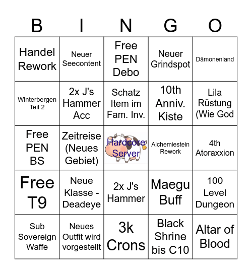 BDO Festa 2024 Bingo Card