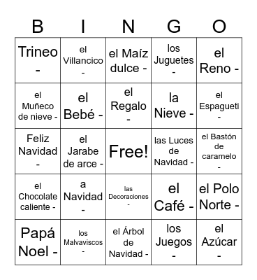 Palabras de Buddy  el Dueño Bingo Card