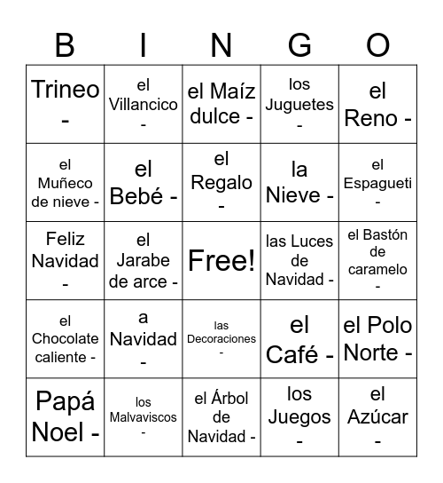 Palabras de Buddy  el Dueño Bingo Card