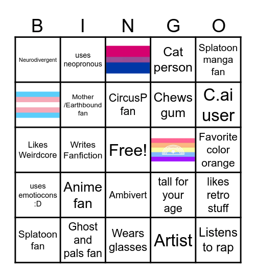 How alike are we? 2.0 Bingo Card