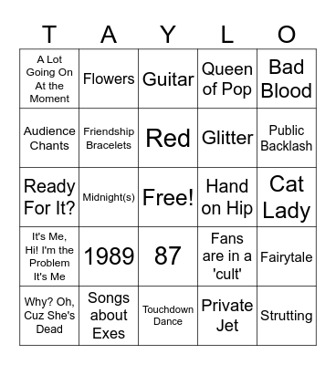 Christmas in the Spotlight Bingo Card