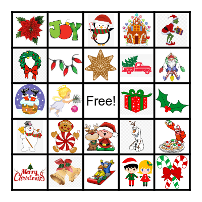 Christmas Bingo Card