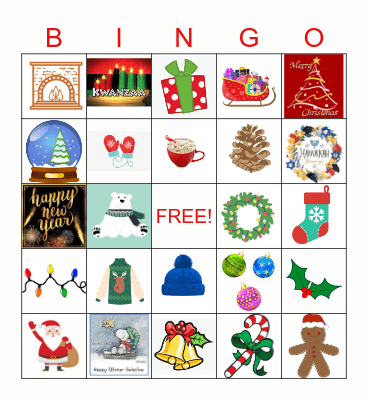 HOLIDAY BINGO!!! Bingo Card