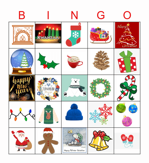 HOLIDAY BINGO!!! Bingo Card