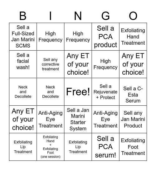 Enhancement + Retail BINGO! Bingo Card