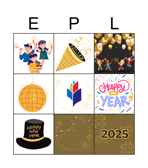 Happy New Year! Bingo Card