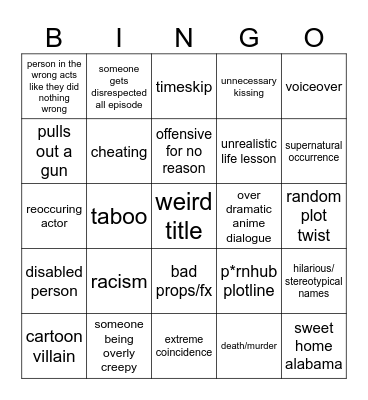 Tomorrow's Teaching's Bingo Card