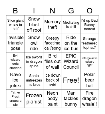 MAGI BINGO Card