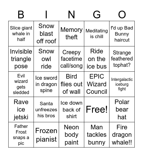 MAGI BINGO Card