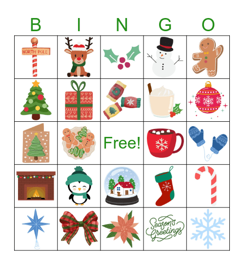 Holiday Bingo Card