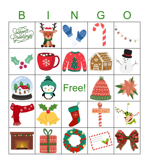 Holiday Bingo Card