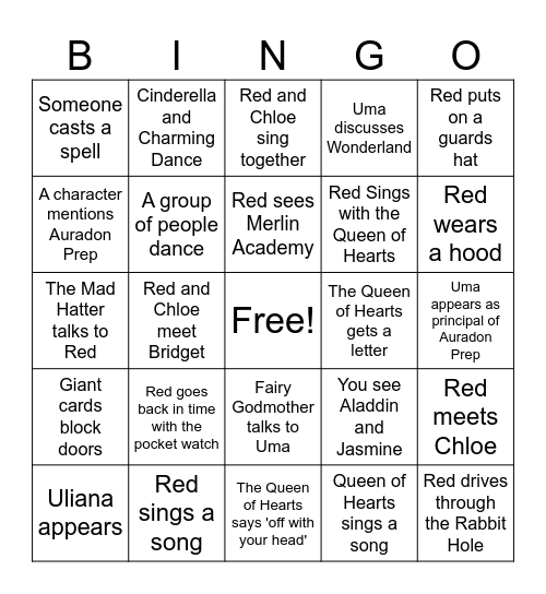 The Rise of Red Bingo Card