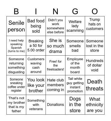 Work YCCMA 2 Bingo Card