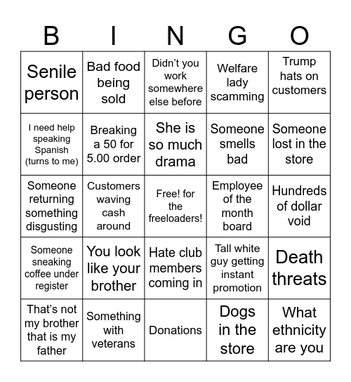 Work YCCMA 2 Bingo Card