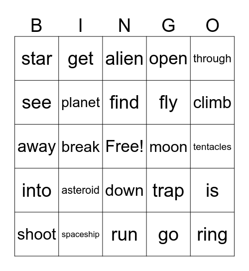 HFH Unit5 Bingo Card