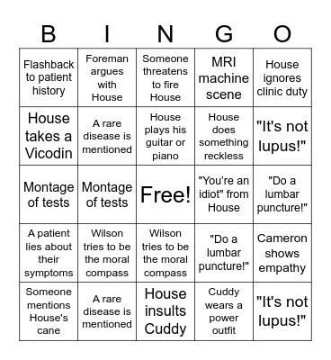 MOUSE MD BINGO Card