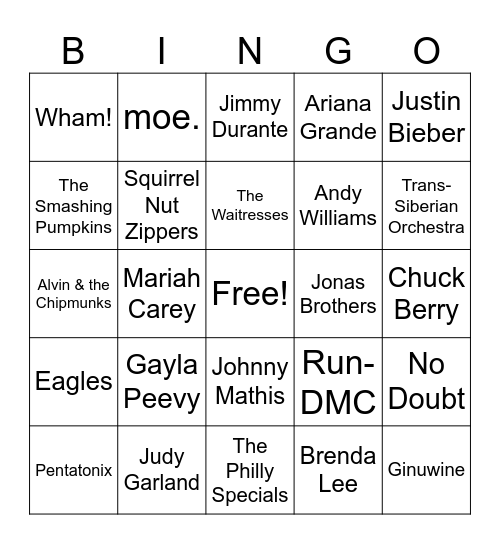 CAROLINA CHRISTMAS Bingo Card