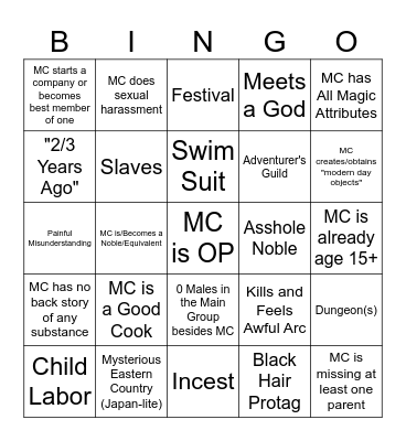 227 Bingo Card