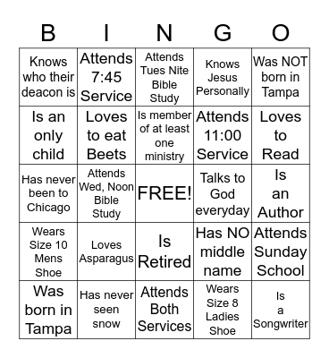HCCBC Bingo Card