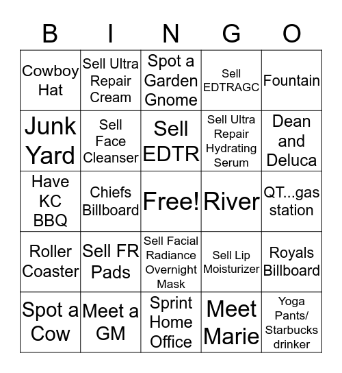 FAB Bingo Card