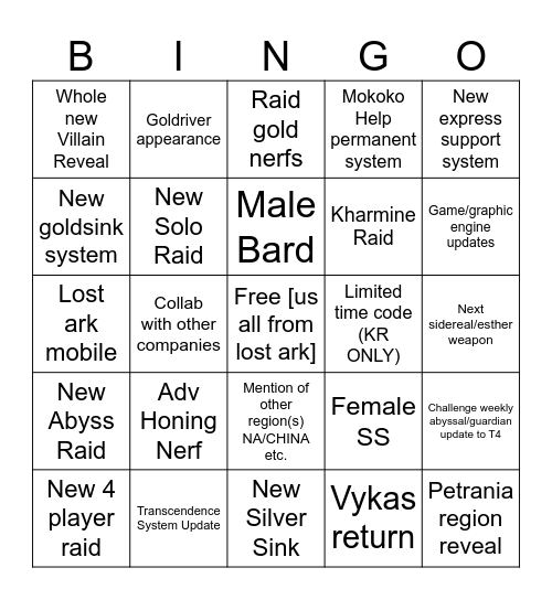 ZEY TOP TIER PREDICTION Bingo Card