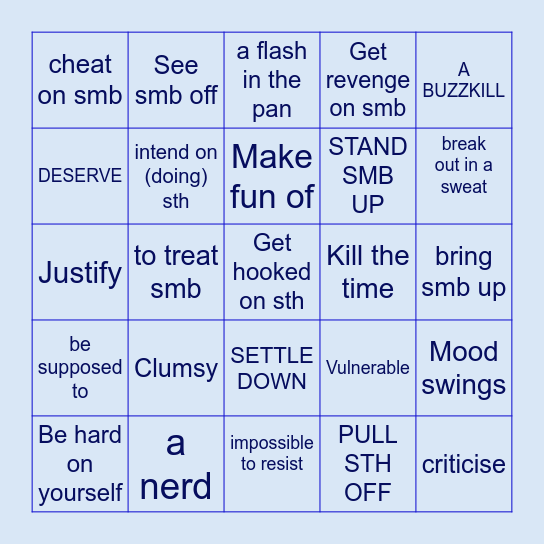 Daniil Bingo Card