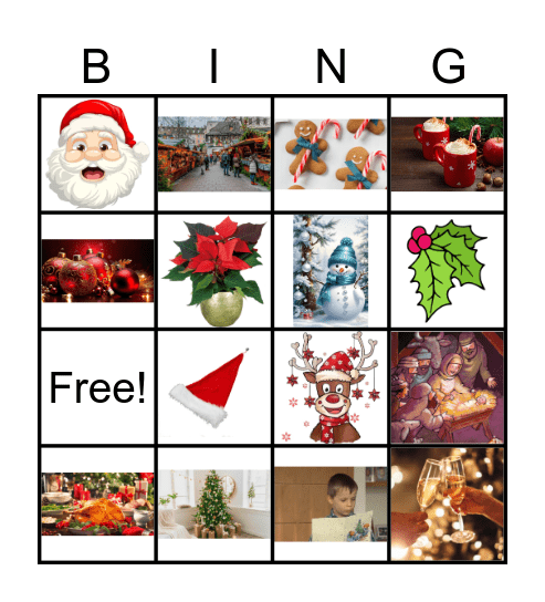 Kerst Bingo Card