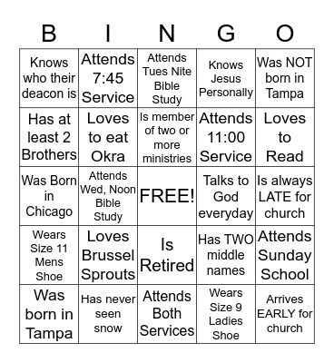 HCCBC Bingo Card