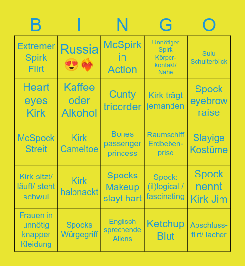 Star Trek Bingo!!! Bingo Card