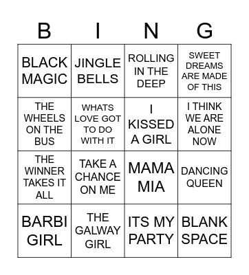 HAPPY TIMES Bingo Card