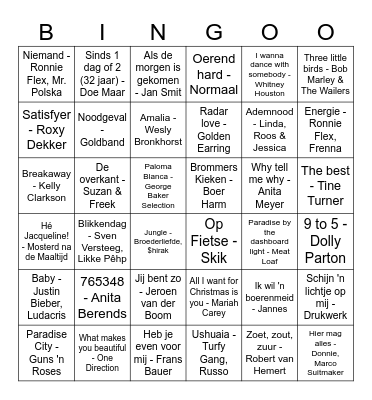 Bingooo Bingo Card