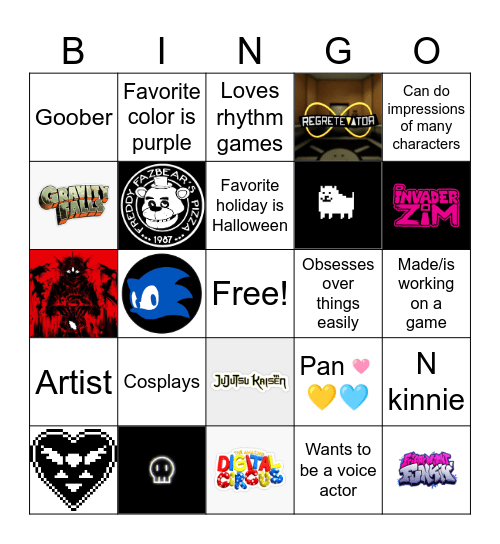 Aves’ Bingo! Bingo Card