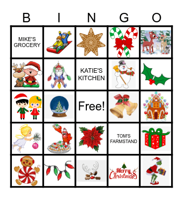 Christmas Bingo Card