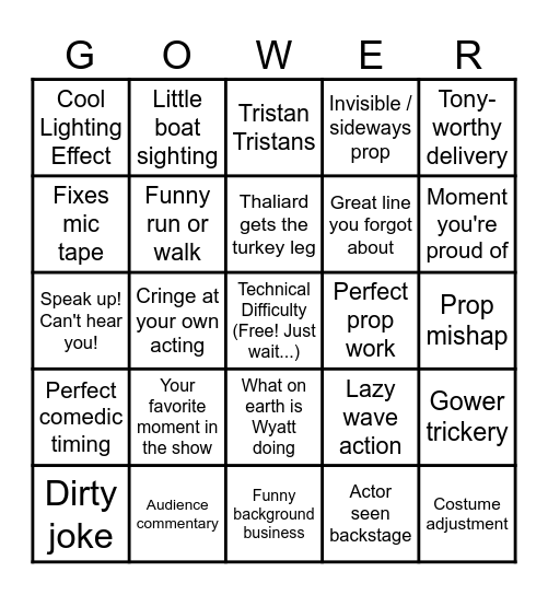 Pericles Watch Party Bingo! Bingo Card