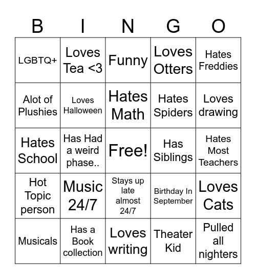 Bingo Card