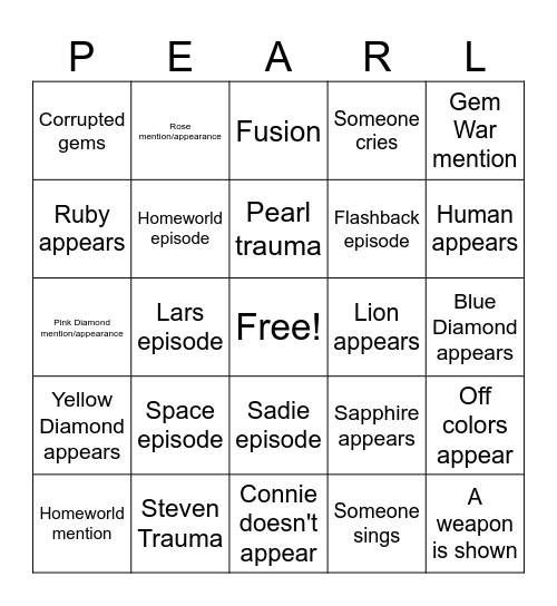 SU BINGO Card