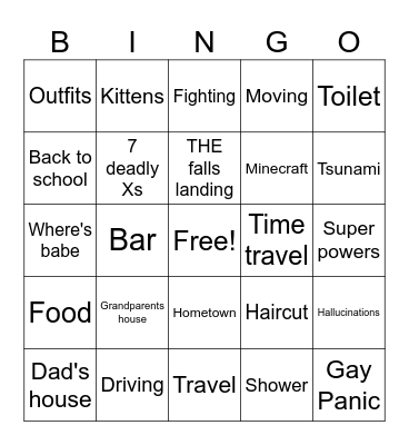 Hannah dream v2 Bingo Card