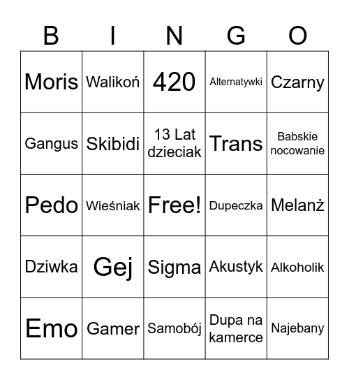 Ome Bingo Card