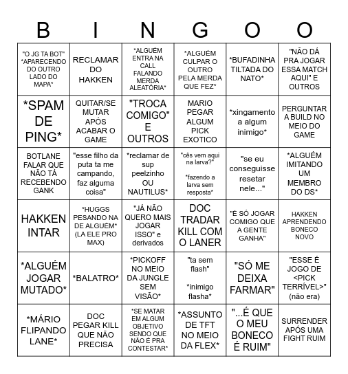 BINGO FLEX DO DEEP SPACE Bingo Card