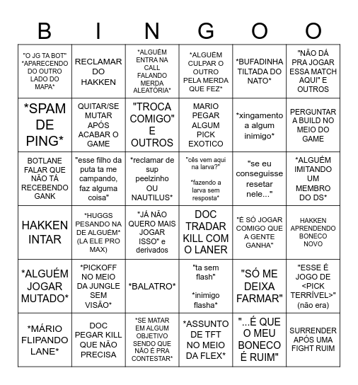 BINGO FLEX DO DEEP SPACE Bingo Card