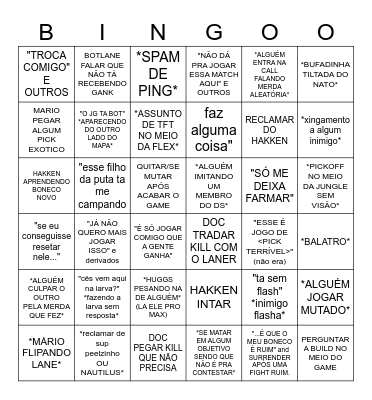 DEEP SPACE BOYS Bingo Card