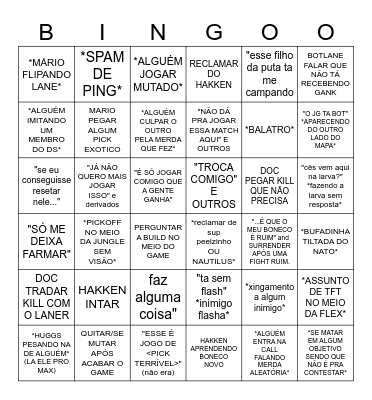 DEEP SPACE BOYS - NATO Bingo Card