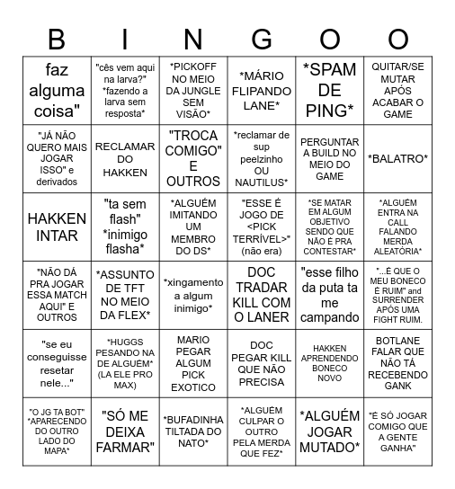 DEEP SPACE BOYS - MARIO Bingo Card