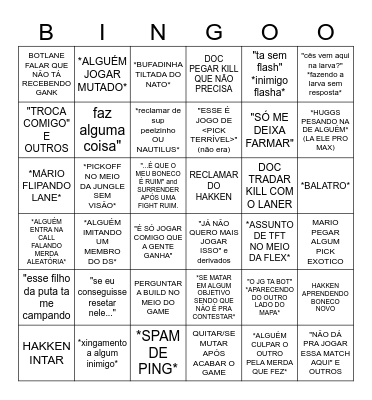 DEEP SPACE BOYS - ZÉ Bingo Card