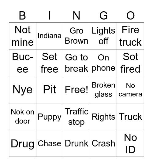 Opl Bingo Card