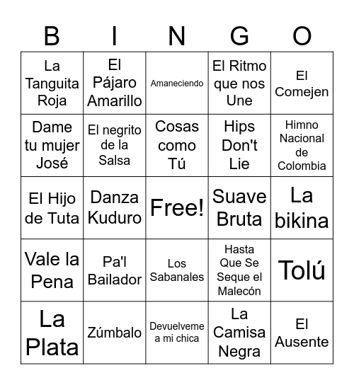 NELLYTA Y BLANQUIS Bingo Card