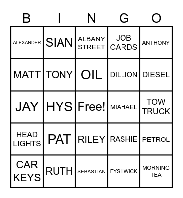 MERRY CHRISTMAS Bingo Card